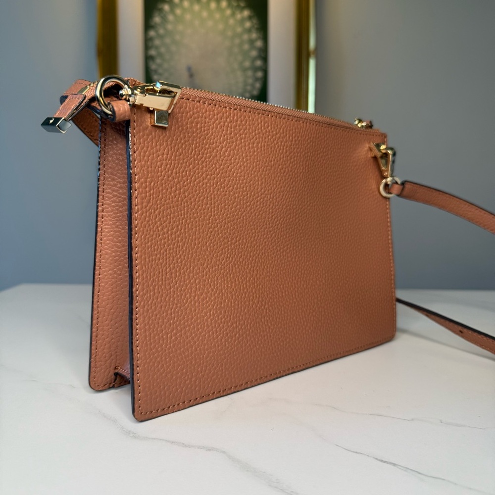 Kate Spade Clarise Leonard Street Crossbody Bag in Brown Leather - Picture 4 of 6
